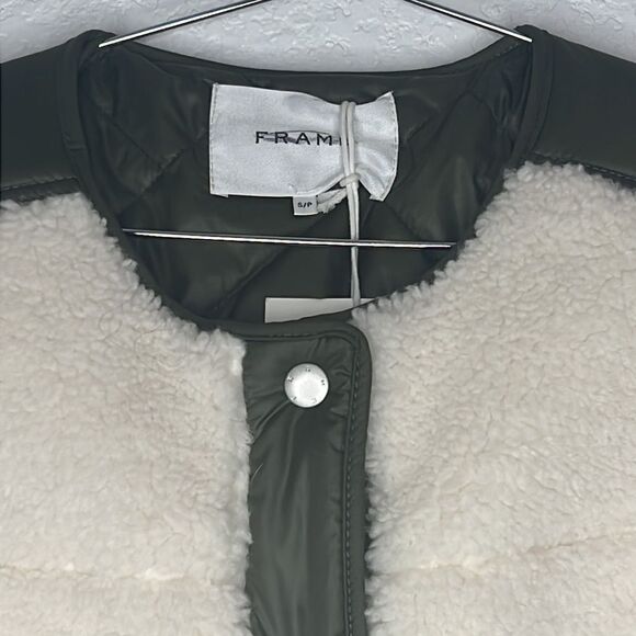 NWT Frame Oversized Sherpa Army Jacket Small - Picture 4 of 14